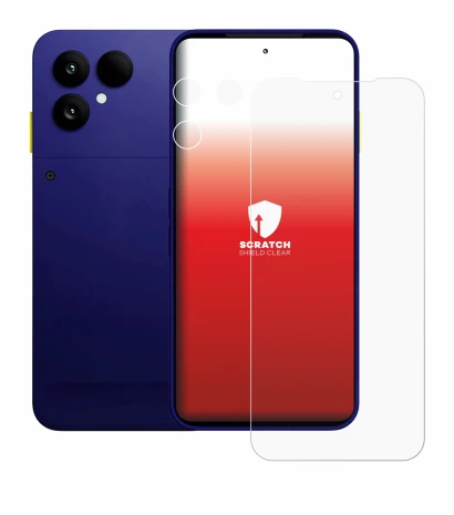 Image de l'appareil Fairphone 6 Plus (Avant+Caméra) avec une grande variété de protections d'écran.