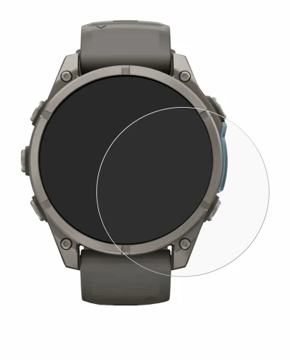 Image de l'appareil Garmin Fenix 9 (47 mm) avec une grande variété de protections d'écran.