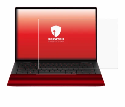 Image de l'appareil HP Scuderia Ferrari Notebook avec une grande variété de protections d'écran.