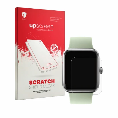 Face avant d’un emballage produit avec le logo de la marque upscreen. À côté, l’appareil Decathlon CW 500 S est représenté ave
