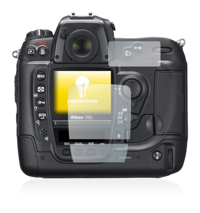 Image de l'appareil Nikon D2X avec une grande variété de protections d'écran.
