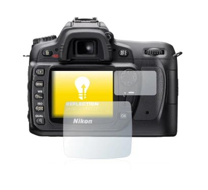 Image de l'appareil Nikon D80 avec une grande variété de protections d'écran.