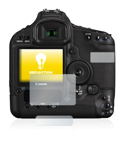 Image de l'appareil Canon EOS 1D Mark III avec une grande variété de protections d'écran.