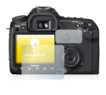 Image de l'appareil Canon EOS 40D avec une grande variété de protections d'écran.