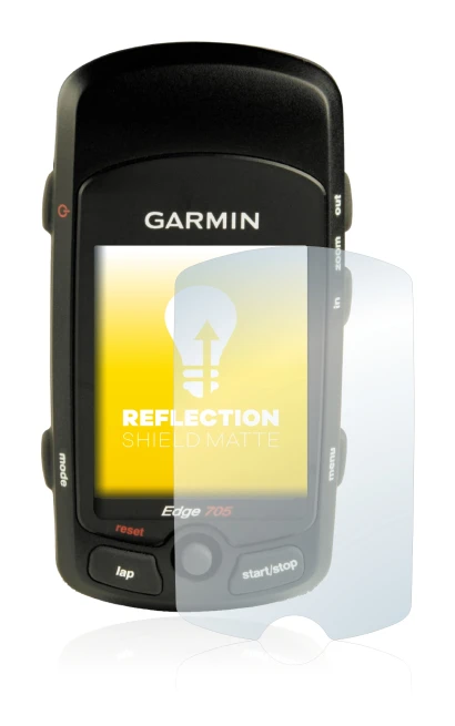 Image de l'appareil Garmin Edge 705 avec une grande variété de protections d'écran.