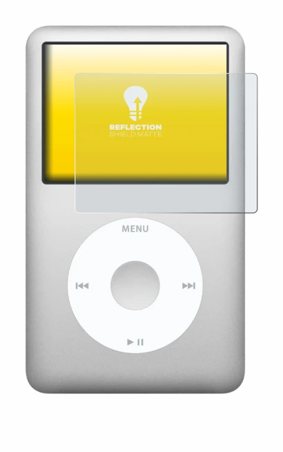 Image de l'appareil Apple iPod classic 160 GB (7ème Gen.) avec une grande variété de protections d'écran.