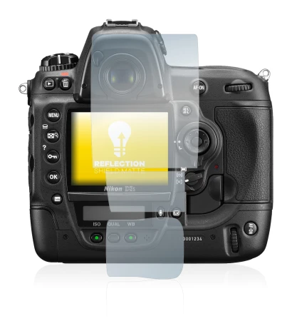 Image de l'appareil Nikon D3S avec une grande variété de protections d'écran.