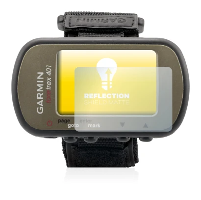 Image de l'appareil Garmin Foretrex 401 avec une grande variété de protections d'écran.