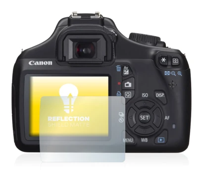 Image de l'appareil Canon EOS 1100D avec une grande variété de protections d'écran.