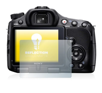 Image de l'appareil Sony Alpha 65V (SLT-A65V) avec une grande variété de protections d'écran.