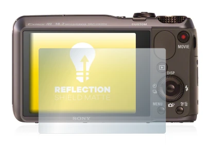 Image de l'appareil Sony Cyber-Shot DSC-HX20V avec une grande variété de protections d'écran.