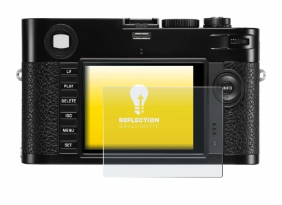 Image de l'appareil Leica M (Typ 240) avec une grande variété de protections d'écran.