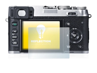 Image de l'appareil Fujifilm X100S avec une grande variété de protections d'écran.