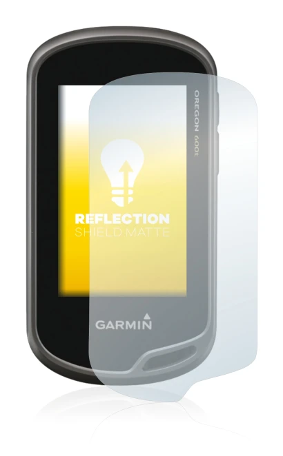 Image de l'appareil Garmin Oregon 600t avec une grande variété de protections d'écran.