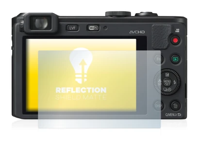 Image de l'appareil Panasonic Lumix DMC-LF1 avec une grande variété de protections d'écran.