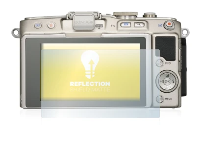 Image de l'appareil Olympus PEN E-PL6 avec une grande variété de protections d'écran.