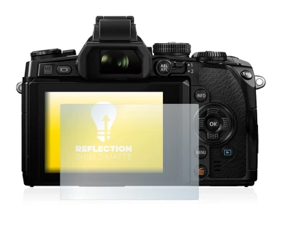 Image de l'appareil Olympus OM-D E-M1 avec une grande variété de protections d'écran.