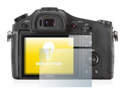 Image de l'appareil Sony Cyber-Shot DSC-RX10 avec une grande variété de protections d'écran.