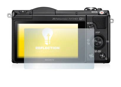 Image de l'appareil Sony Alpha 5000 (DSLR-A5000) avec une grande variété de protections d'écran.