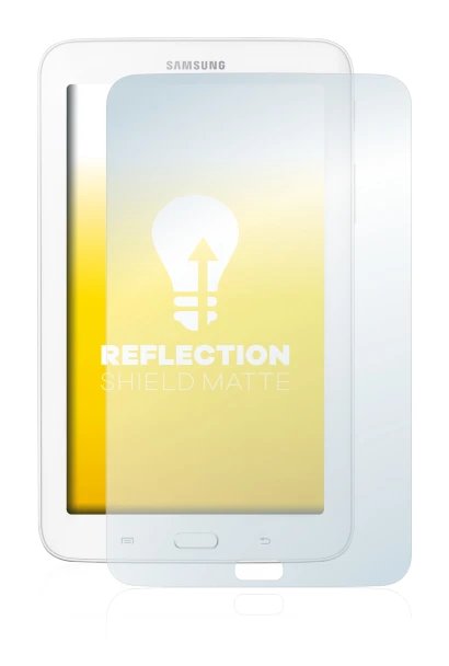 Image de l'appareil Samsung Galaxy Tab 3 7.0 Lite avec une grande variété de protections d'écran.