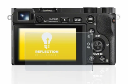 Image de l'appareil Sony Alpha 6000 avec une grande variété de protections d'écran.