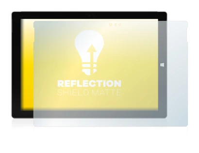Image de l'appareil Microsoft Surface Pro 3 avec une grande variété de protections d'écran.