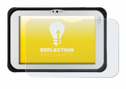 Image de l'appareil Panasonic Toughpad FZ-M1 avec une grande variété de protections d'écran.