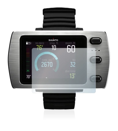 Image de l'appareil Suunto Eon Steel avec une grande variété de protections d'écran.