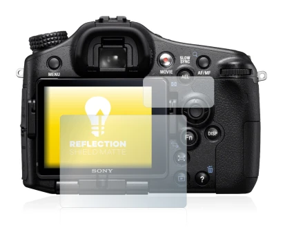 Image de l'appareil Sony Alpha 77 (SLT-77) avec une grande variété de protections d'écran.