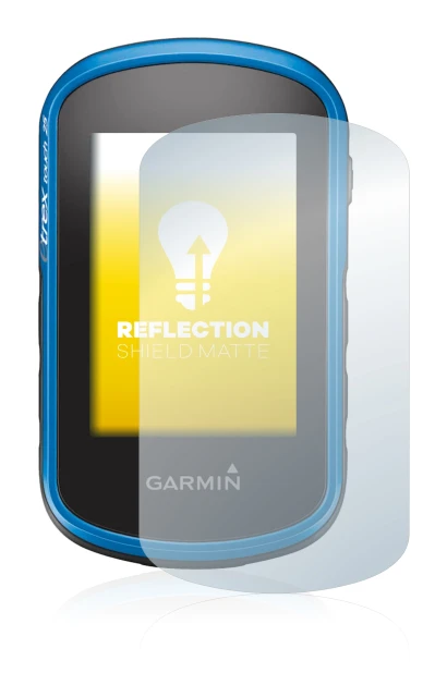 Image de l'appareil Garmin eTrex Touch 25 avec une grande variété de protections d'écran.