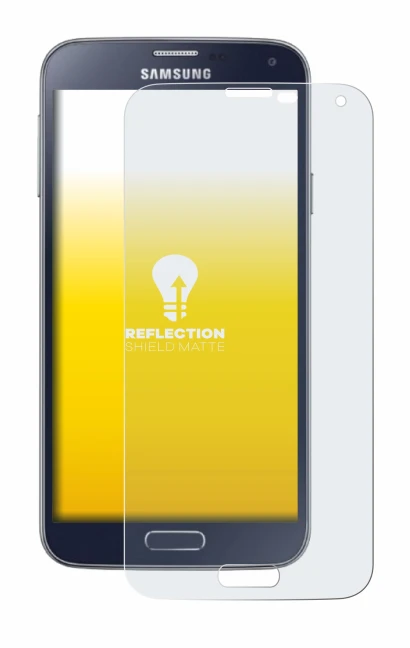 Image de l'appareil Samsung Galaxy S5 Neo avec une grande variété de protections d'écran.