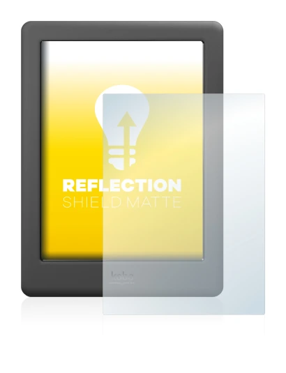 Image de l'appareil Kobo Glo HD avec une grande variété de protections d'écran.