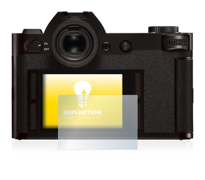 Image de l'appareil Leica SL (Typ 601) avec une grande variété de protections d'écran.