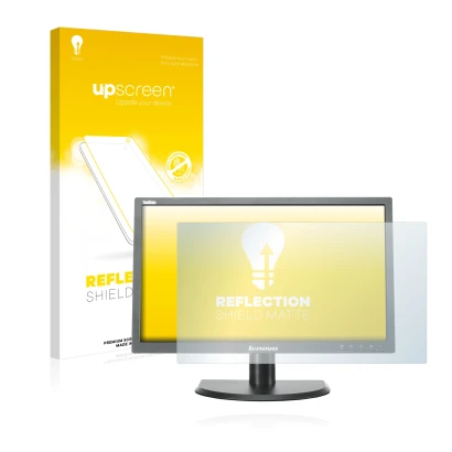 Face avant d’un emballage produit avec le logo de la marque upscreen. À côté, l’appareil Lenovo LT2323p est représenté avec la