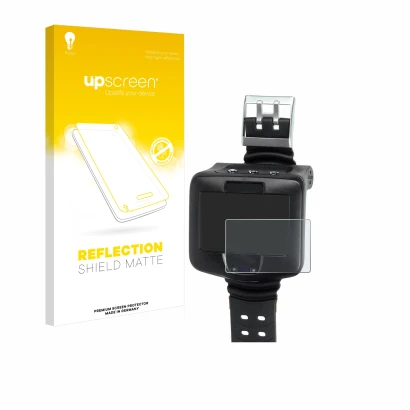 Face avant d’un emballage produit avec le logo de la marque upscreen. À côté, l’appareil Uwatec Galileo Luna est représenté av