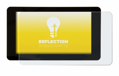 Image de l'appareil Raspberry Pi Touchscreen 7" avec une grande variété de protections d'écran.