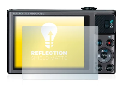Image de l'appareil Canon PowerShot SX620 HS avec une grande variété de protections d'écran.