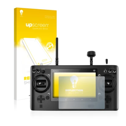 Face avant d’un emballage produit avec le logo de la marque upscreen. À côté, l’appareil Yuneec ST16 est représenté avec la pr