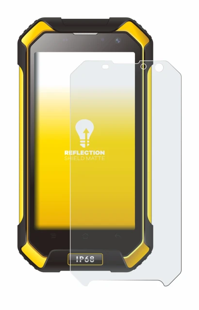 Image de l'appareil Blackview BV6000 avec une grande variété de protections d'écran.