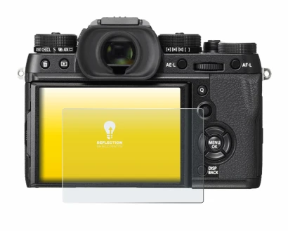 Image de l'appareil Fujifilm X-T2 avec une grande variété de protections d'écran.