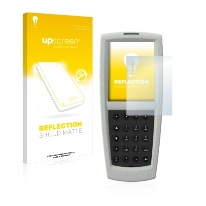Face avant d’un emballage produit avec le logo de la marque upscreen. À côté, l’appareil Vectron POS Mobile Pro II est représe