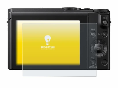 Image de l'appareil Panasonic Lumix DMC-LX15 avec une grande variété de protections d'écran.