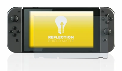 Image de l'appareil Nintendo Switch avec une grande variété de protections d'écran.