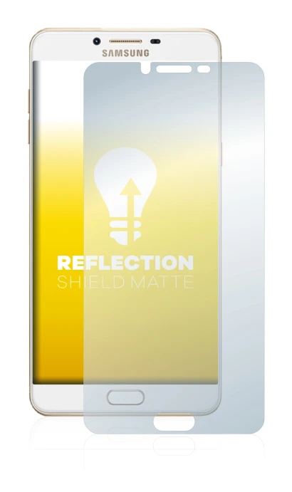 Image de l'appareil Samsung Galaxy C9 Pro avec une grande variété de protections d'écran.