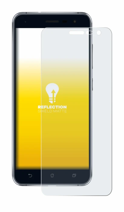 Image de l'appareil ASUS ZenFone 3 ZE520KL avec une grande variété de protections d'écran.