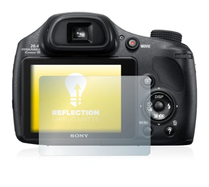 Image de l'appareil Sony Cyber-Shot DSC-HX350 avec une grande variété de protections d'écran.