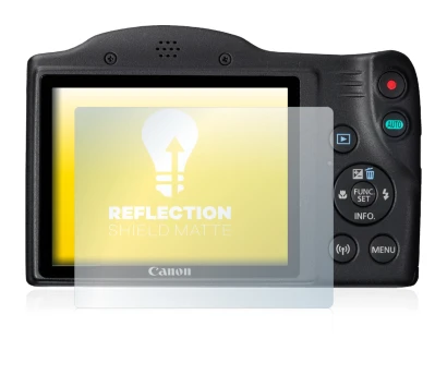 Image de l'appareil Canon PowerShot SX430 IS avec une grande variété de protections d'écran.