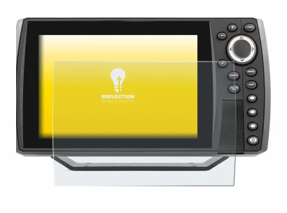 Image de l'appareil Humminbird Helix 7 avec une grande variété de protections d'écran.