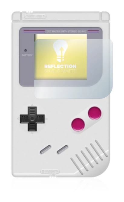 Image de l'appareil Nintendo Gameboy (1989) avec une grande variété de protections d'écran.