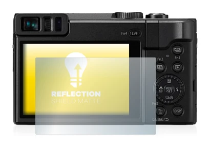 Image de l'appareil Panasonic Lumix DC-TZ91 avec une grande variété de protections d'écran.